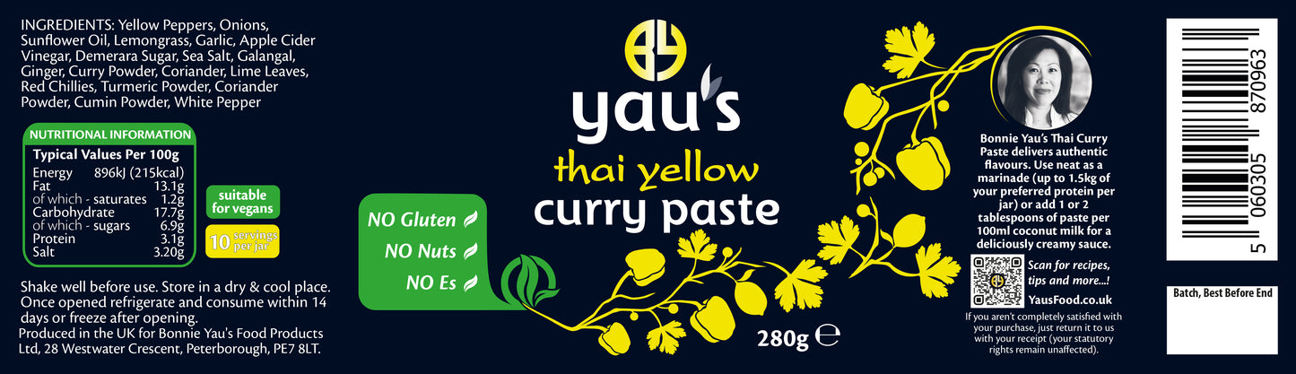 Yau's Thai Yellow Curry Paste 280g