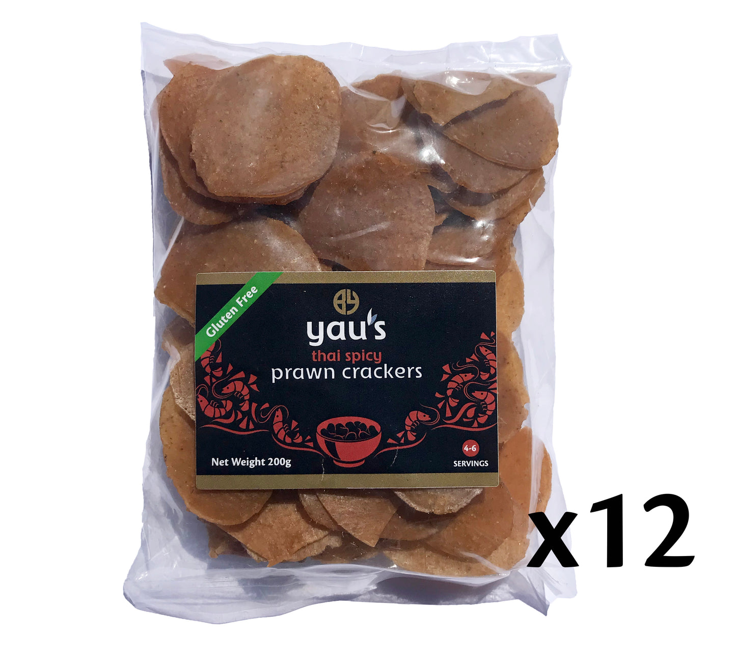Yau's Thai Spicy Prawn Crackers 200g