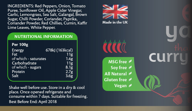 Yau's Thai Red Curry Paste 280g