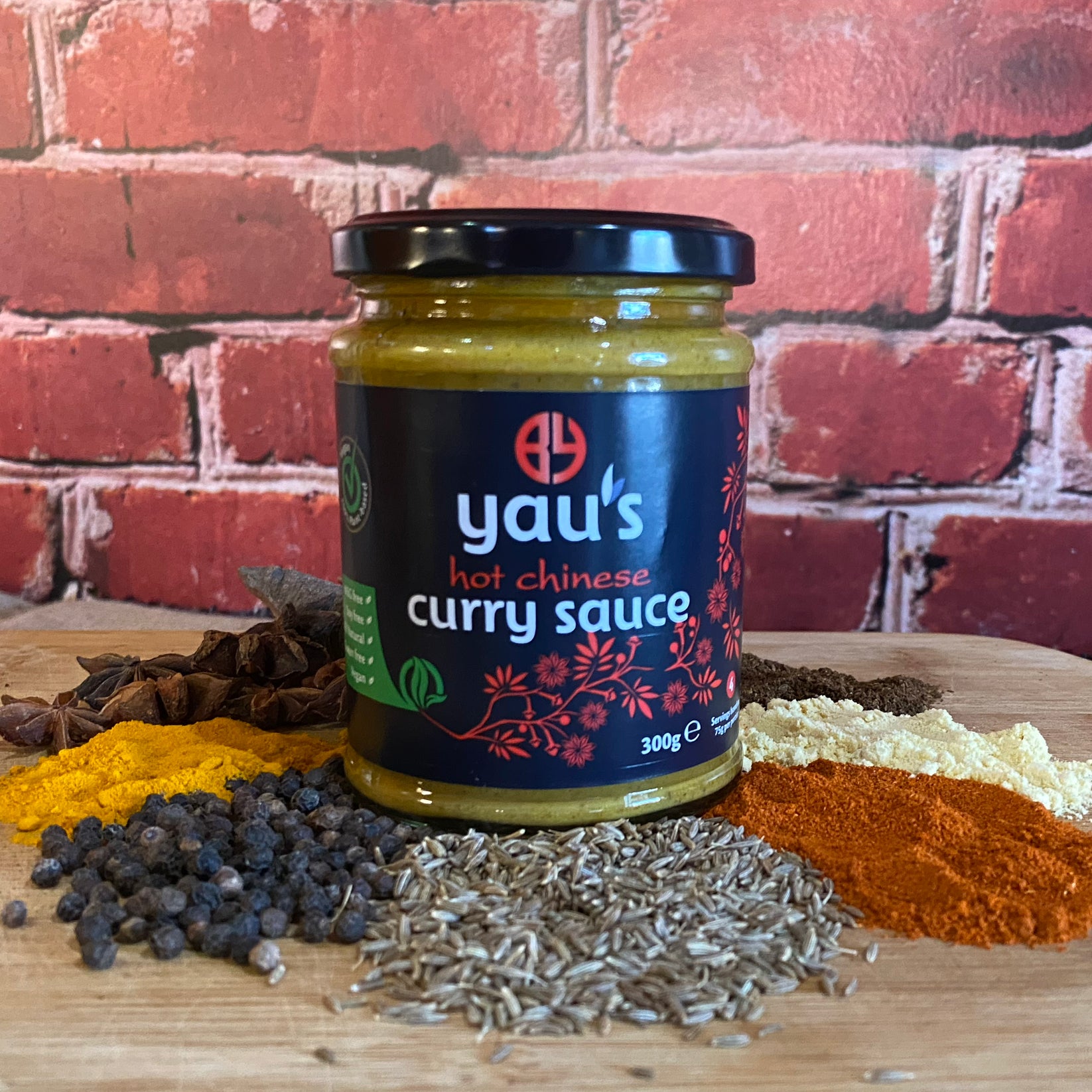 Yau's Hot Chinese Curry Sauce 295g Yau's Foods